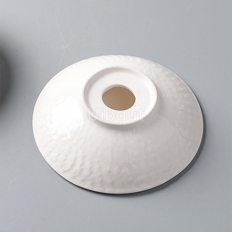 Creative High Foot white Ceramic Dessert Plate black red Molecular Cuisine Display Plate Snack Sushi Dish Specialty Tableware