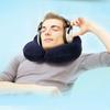 Inflatable U-Shaped Travel Neck Pillow with Cushioned Support