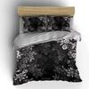 Floral Three-Piece Set Decoration Bedding Set with 1 Duvet Cover 2 Pillowcases Single Double King Queen Gift
