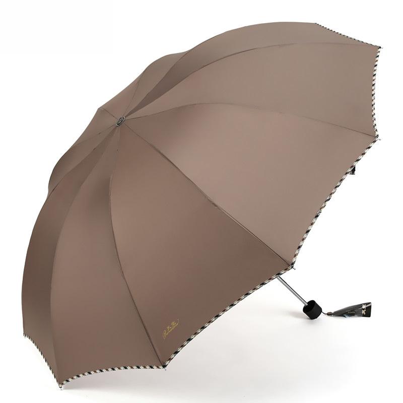 Large Folding Umbrella for Two or Three People with Sun Protection and Anti-UV Features