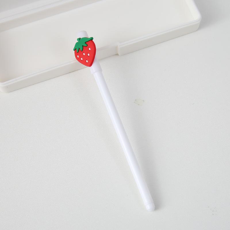 Cartoon Fruit Neutral Pen For Primary School Students Black Ink Creative Stationery