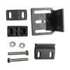 Vehicle Roof Rack Mounting Fastener Hardware with Elongated Fastener Slots and a Black Finish In 1 Set for Replacement and Installation Work