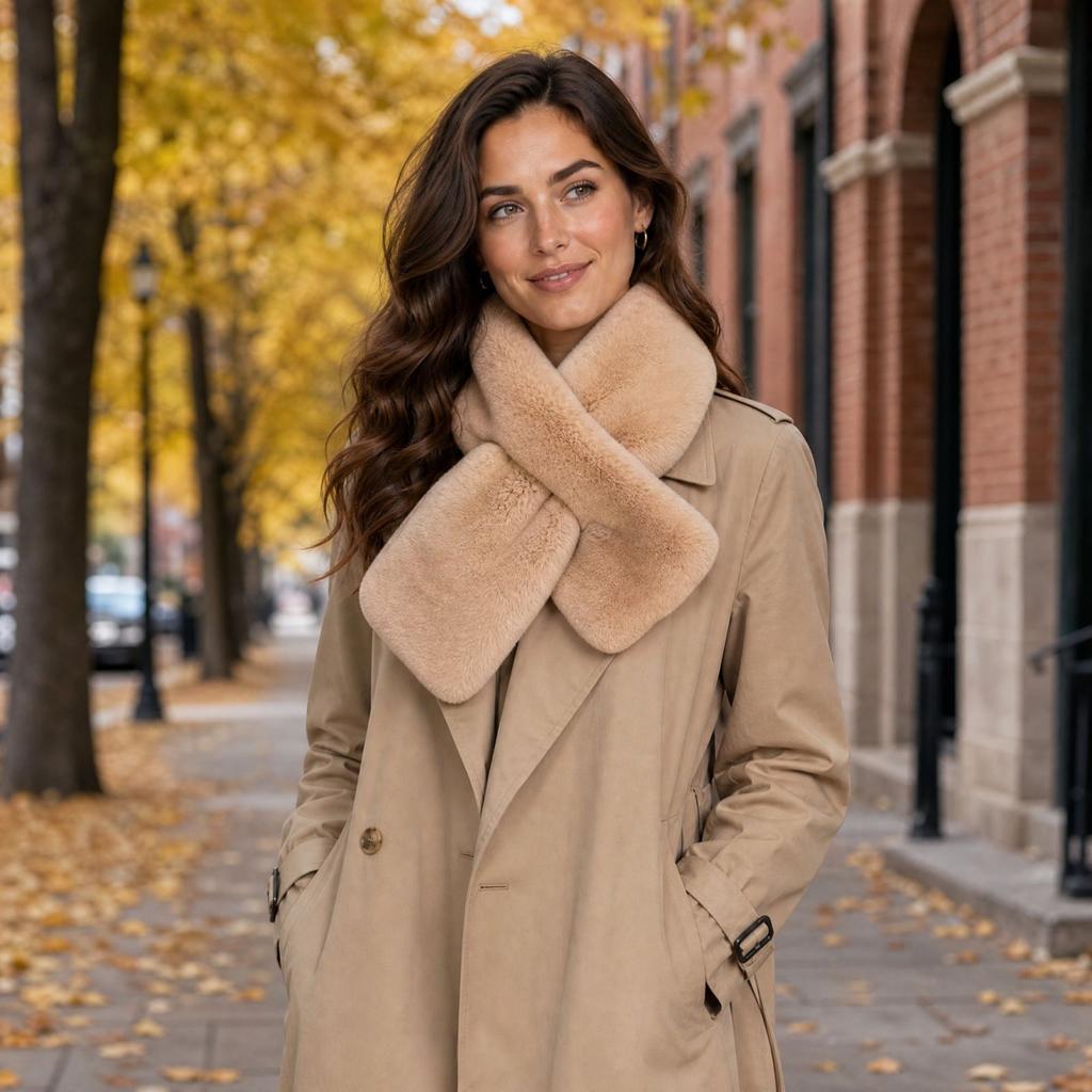 Women's Versatile Thick Neck Warmer and Cute Neck Gaiter Scarf for Winter