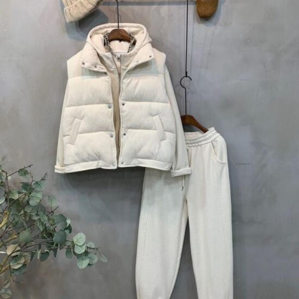 C S In The Room High neCk paddIng veSt drawStrIng pantS 4 ColorS