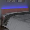 VidaXL LED Headboard Bedroom Furniture Double Bed Accessory Head of Bed Frame Interior Pink 3121531