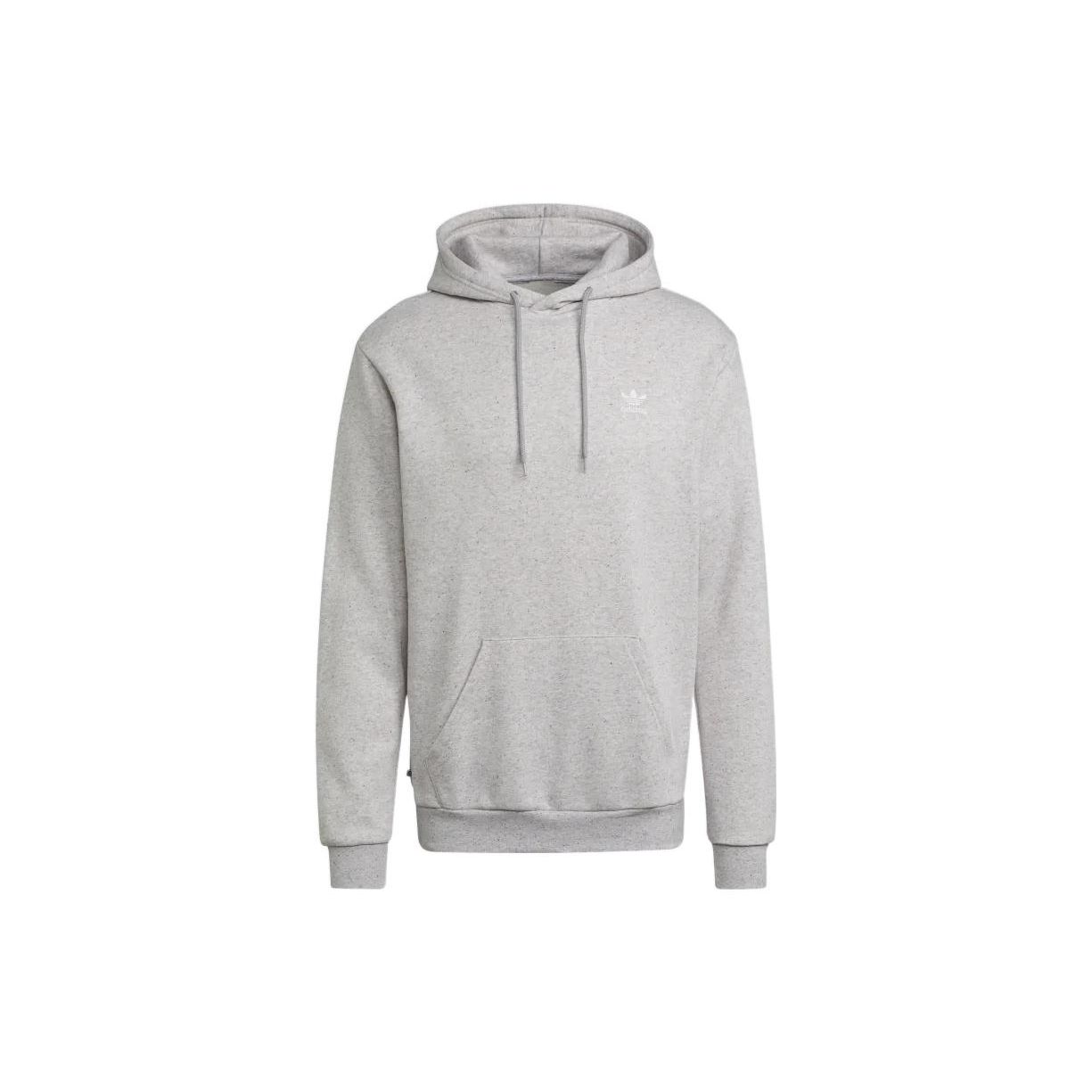 adidas Originals Men s Trefoil Essential Hoodie Medium Gray Heather HK7538 S