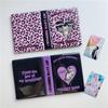 Ins Rosa Lila Leopard Katze Karte Liebe Hohl 3 Zoll Po Album Polaroid Stern Jagd Kleine Karte Mädchen Herz Lagerung Buch Album