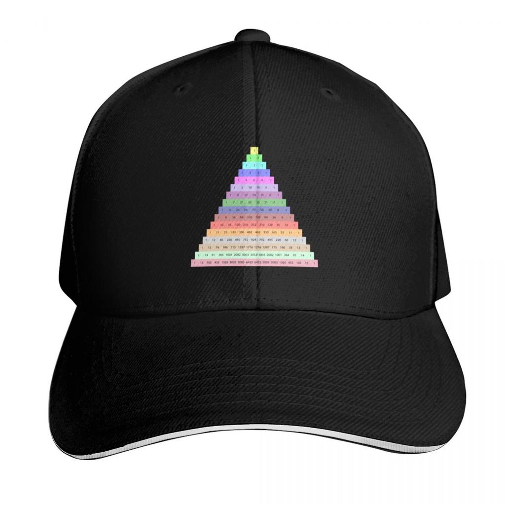 Pascals Triangle Baseball Cap Six Panel Structured Crown Sun Protection Upf 50 Breathable Mesh Back