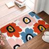 Colorful Modern Scandinavian Floral Shower Non-slip Doormat Floor Mat  Rug for Kitchen Entrance Home Bathroom Footpad Mats