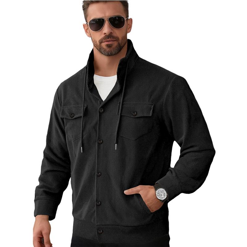 Autumn and Winter Jacket Men s Corduroy Lapel Jacket 2026 Men s New Style American Retro Multi Pocket Workwear Jacket EU Size 3XL S