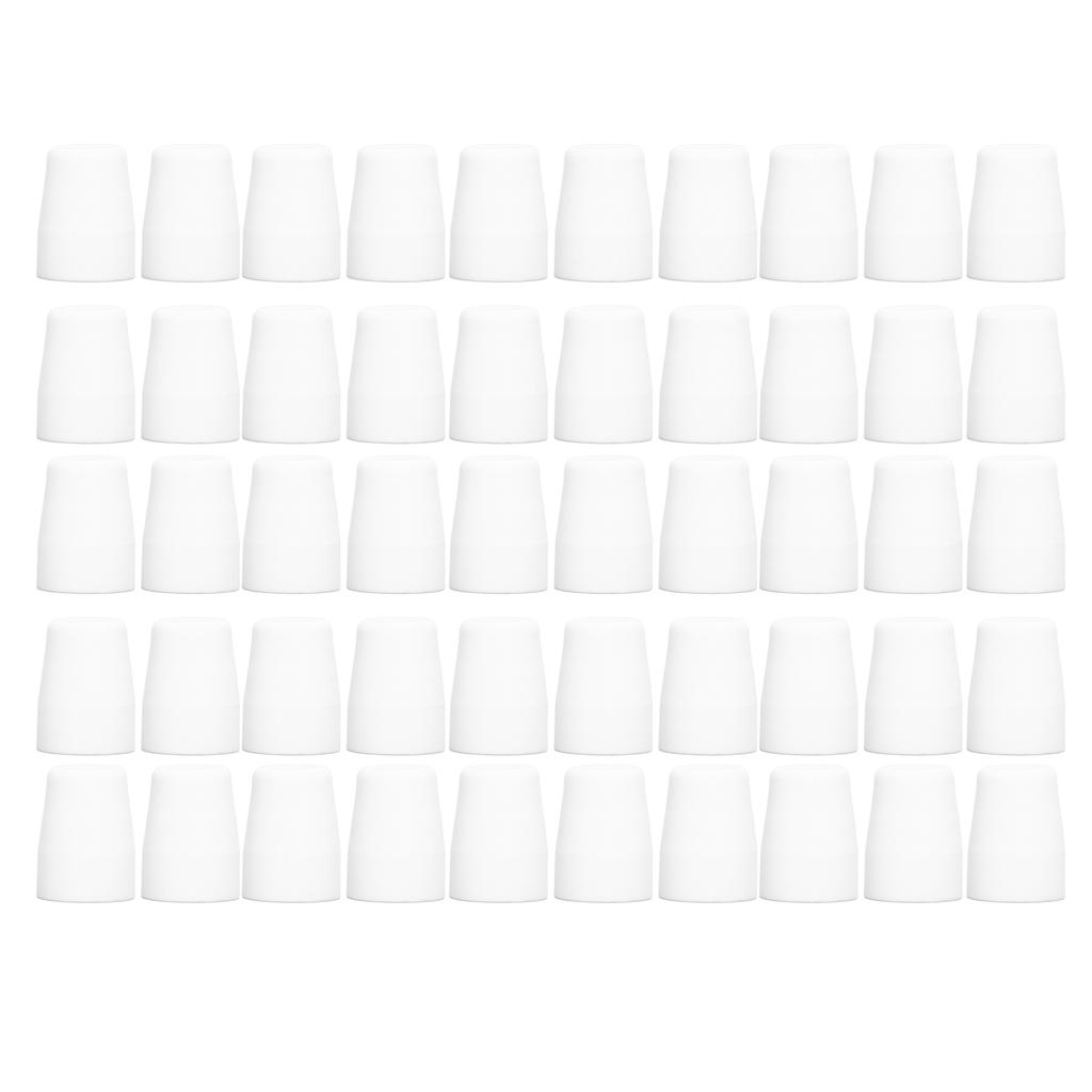 50Pcs White Plasma Cutter Shield Cup Set Stable Performance Robust Plasma Cutting Torch Consumables