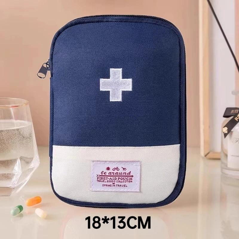 Portable Travel Home First Aid Kit Small Medical Medicine Bag Emergency Storage Organizer Pouch for Outdoor & Household Use