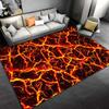 Flame Style Printed Carpet for Home Decor Suitable for Use As an Anti-slip Game Mat for Living Room and Bedroom Sofas