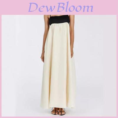 Summer Casual Cotton Linen Striped Sleeveless Maxi Dress For Women