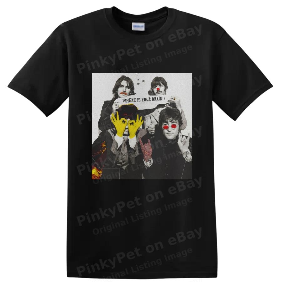The Beatles Rock Band Pop Art T Shirt Lennon McCartney Tee