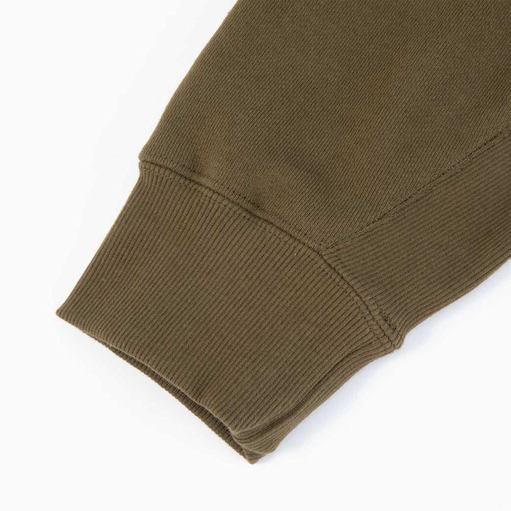 PUMA MMQ Series Embroidered Logo Knit Crew Neck Sweater Unisex Tops Dark-Green 536595-62