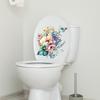 Nálepka na toaletu s květinovým vzorem Nálepka na víko toalety Samolepicí nálepka na koupelnu pro dekoraci domácí toalety