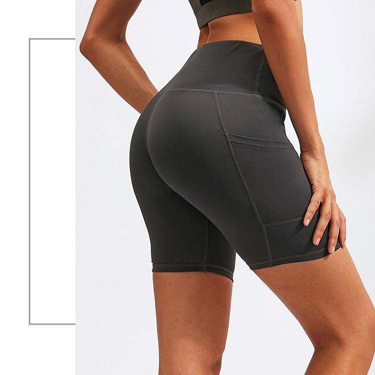 Women's Yoga Shorts High Waist Quick Dry Running Sweatpants with Pockets