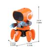 White/Pink/ Orange/ Blue Dancing Walking Robot Electric Dancing Robots for Kids Toddlers Boys & Girls Music Robot