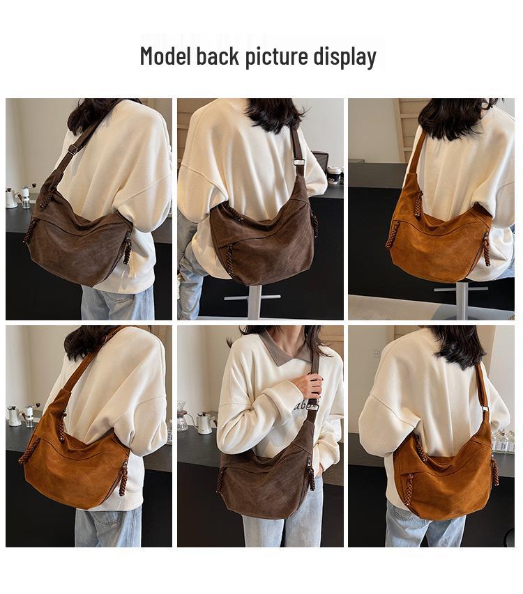 Autumn & Winter Korean Style Versatile Tote Bag - Trendy Large Capacity Dumpling Crossbody Shoulder Bag