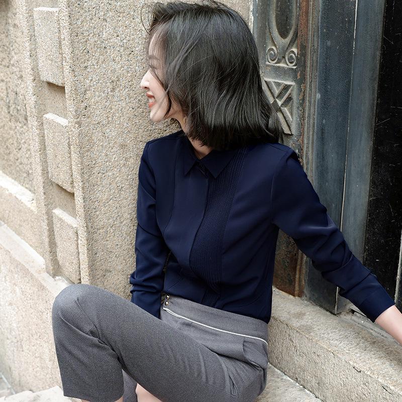 Women's Professional Short Sleeve Chiffon Shirt - Summer Formal Wear