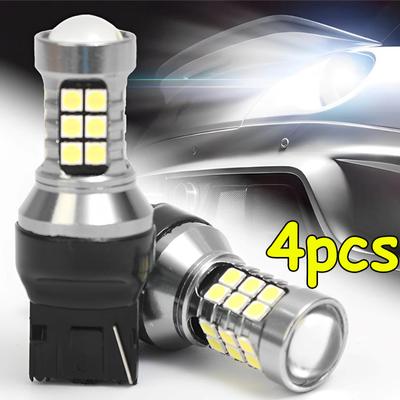 1/2Pcs Car Reversing Light High Power High Bright White Signal Lamp T20-27 Beads LED Lights Suitable for Cars Motorcycles Trucks
