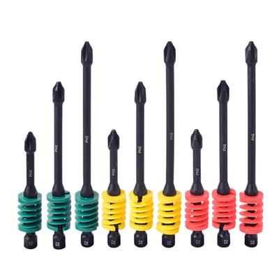 Spring Assisted Crossed Screwdriver Bit Magnetic Hold Rustproof Coating Secure Fastening for Precisions Repair Work