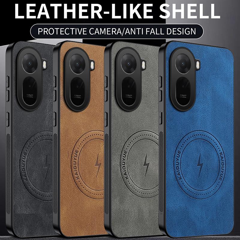 Per Xiaomi Redmi A7 Pro /Xiaomi Redmi A7Pro Custodia Semplice Elegante Aspirazione Magnetica Lusso Pelle PU Amichevole per la Pelle Cover Anti-caduta