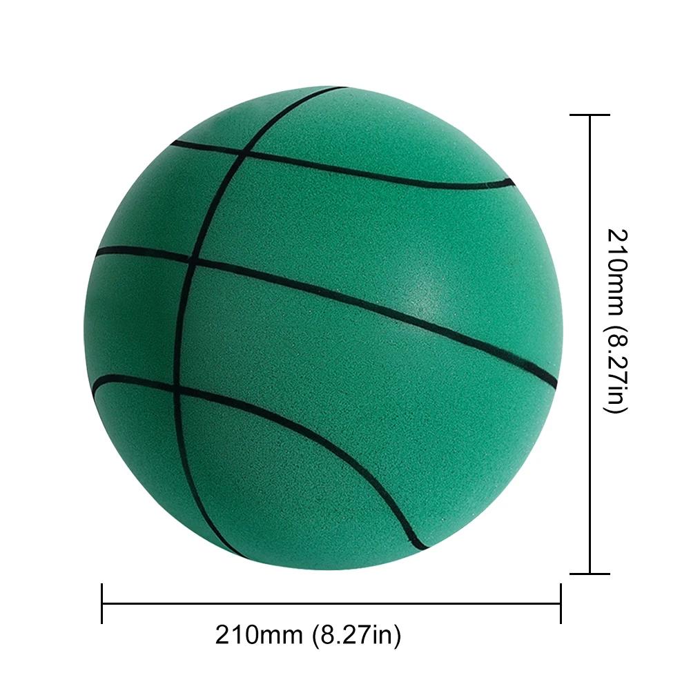 Bouncing Mute Ball Indoor Silent Basketball 24cm Foam Basketball Silent Soft Ball Air Bounce Basket Ball Size 3/5/7 Sports Toy