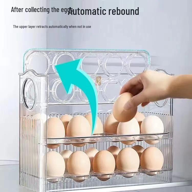 Refrigerator Side Door Egg Storage Organizer