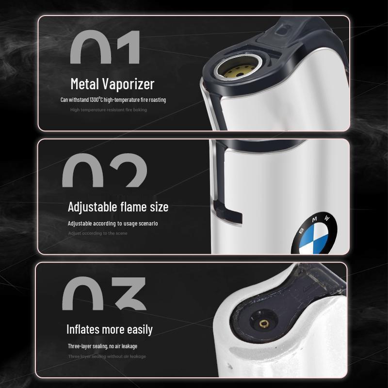 50 Custom Creative Slanted Metal Windproof Inflatable Lighters – Durable with Unique Printing