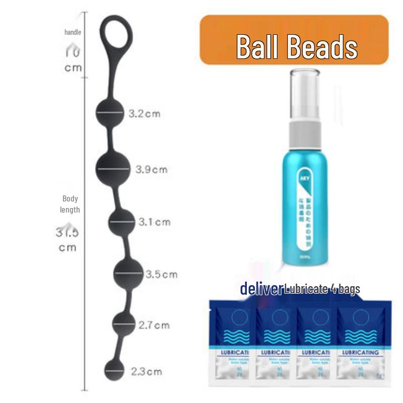 Versatile Extra-Long Anal Plugs: Large-Size Beaded Masturbators for Men and Women, Adult Toys