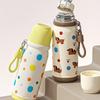 Cartoon Pattern Stainless Steel Thermos Cup Large Capacity Water Bottle Insulated Cup  Student Use