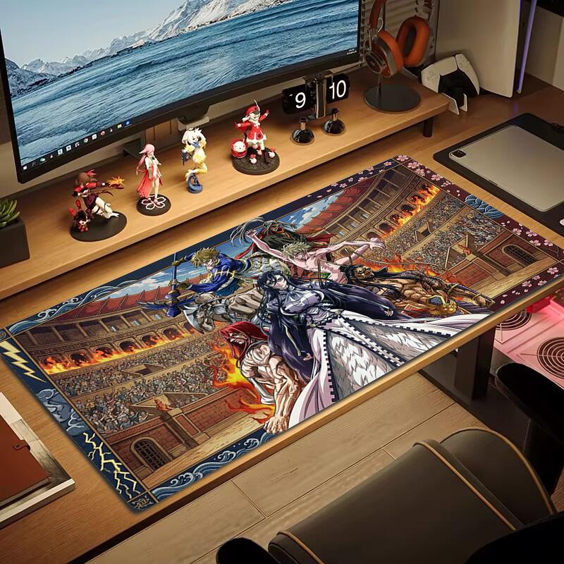 Recorde of Ragnarok Color Mouse Pad Large Gaming Table Cushion Non-slip Laptop Tablet Big Mousepad XXL Mat Mini PC Playmat With Lock Edge