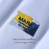 Mark Fairwhale Men's Flocking Embroidery Round Neck Short Sleeve T-Shirt