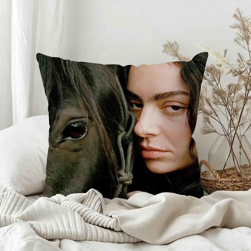 Singer CCharli Xcx Wuthering Heights Pillow Case Bedroom Sofa Living Room Backrest Decoration Square Cushion Nap Time