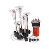 12V 130db 5 Trumpet Musical Jazz Air Horn Kit for Car SUV Truck Van Boat