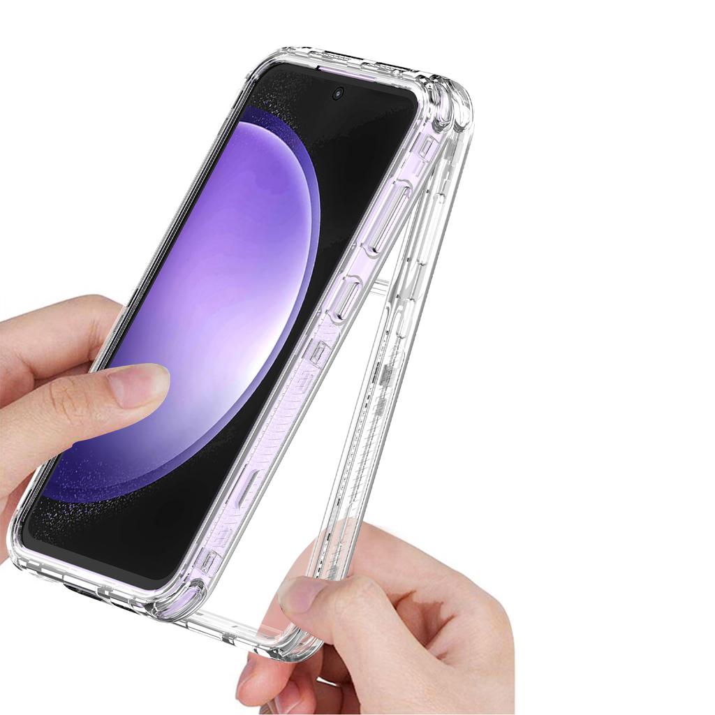 Dla Samsunga Galaxy S23 FE Etui Przezroczyste Akrylowe+TPU Odporne na zarysowania Pokrowiec na telefon