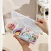 Dustproof Storage Box 4 Grid Desktop Storage Box Durable Organizer Case  Office Organizing