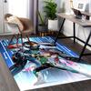 1 Stück Power Rangers Dino Charge Anime Cartoon Design Bürostuhlmatte Rutschfeste Teppich für Heimdekoration, Geeignet für Büro, Wohnzimmer, Schlafzimmer, Spielzimmer