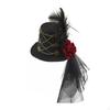 Diminutive Headpiece Hat with Clip Steampunk Fascinator Gothic for Cosplayers, Women,