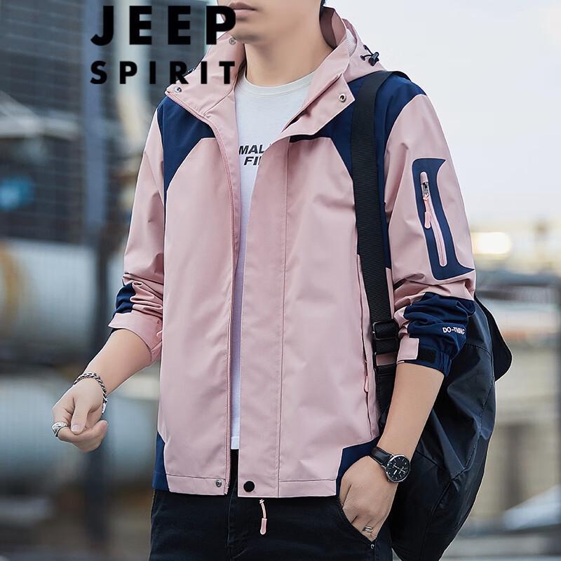 

JEEP SPIRIT Men s Casual Outdoor Hooded Jacket S