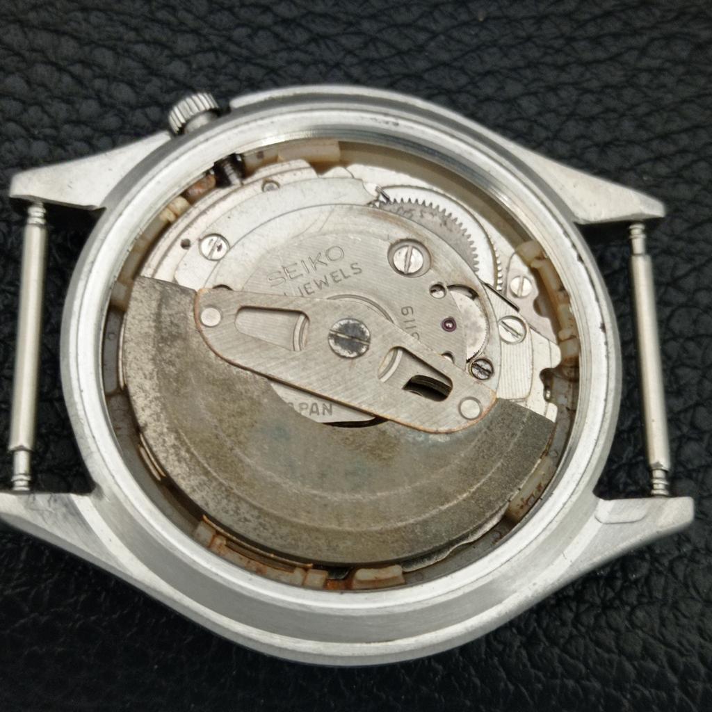 VINTAGE SEIKO 5 AUTOMATIC 6119C JAPAN MENS BLUE COLOR DIAL WATCH a709523-1
