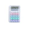 Macaron Mini Calculator Color Small Portable Transparent Student Supplies Office