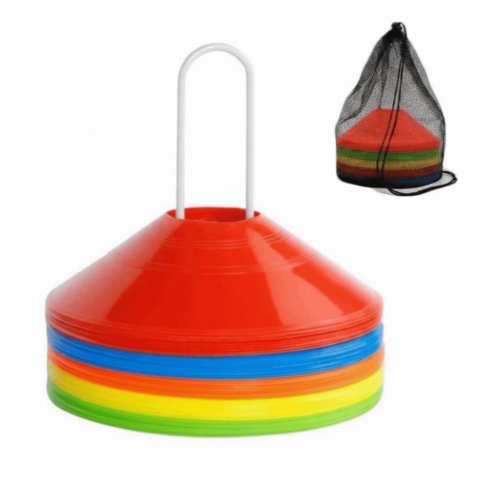 25/50Pcs Colorful Training Marker Cones Durable Soccer Cones  Football Training Equipment