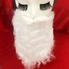 Santa Claus Beard Realistic Curly Fluffy Soft Elastic Band Costume Accessories Adults/Kids Christmas Performance Santa Fake White Handlebar