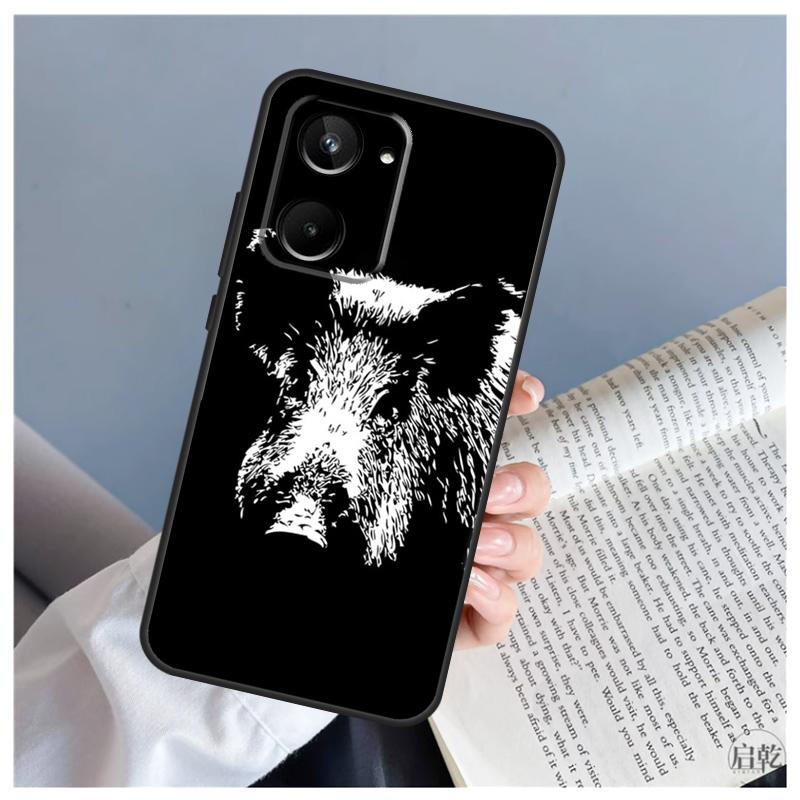 Cute Wild Boar Funny Cartoon For Realme C71 C55 C75 C67 C63 C51 C61 C53 C35 C65 11 12 13 14 15 Pro Plus GT6 GT7 Pro Case