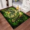 "Green Dragon Fantasy Carpet" Suitable As a Non-slip Mat for the Living Room or Bedroom Sofa