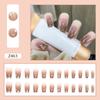 Nails Detachable Full Cover Coffin False Nails Yellow Flower Fake Nails Love Heart Long Ballerina