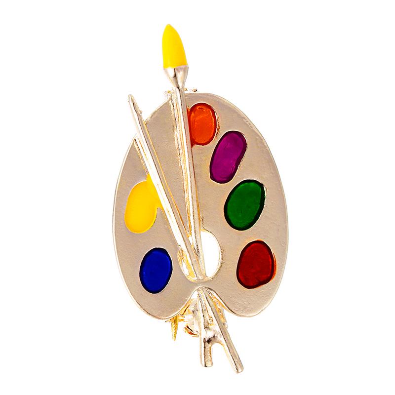 Colorful Versatile European-American Oval Brooch Corsage